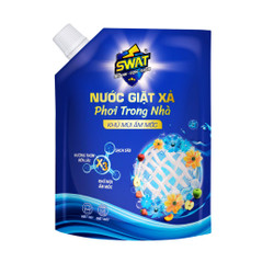 Nước giặt xả Swat 5in1 phơi trong nhà túi 3.5kg