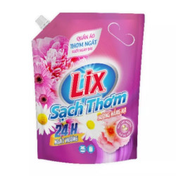 Nước giặt sạch thơm hương nắng hạ Lix túi 3.2kg (1 Túi)