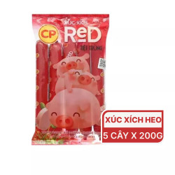 Xúc xích tiệt trùng heo CP gói 5 cây x 40g