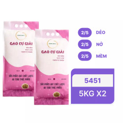 Combo 2 túi gạo Cự Giải Home Rice túi 5kg