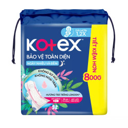 Băng vệ sinh Kotex bảo vệ toàn diện ngày nhiều và đêm SMC 28cmx14 miếng (1 gói)