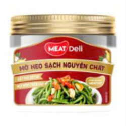 Mỡ heo sạch nguyên chất Meatdeli hũ 330g (1 Hũ)