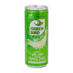 Nước yến sào chưng đường phèn Green Bird lon 240ml (1 Lon)