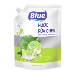 Nước rửa chén chiết xuất chanh Blue túi 3.2L (1 Túi)