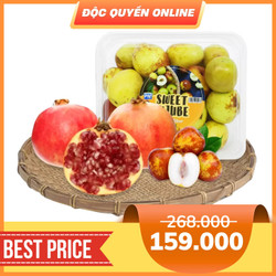 Combo hồng táo tàu + lựu ruby (1 Combo)